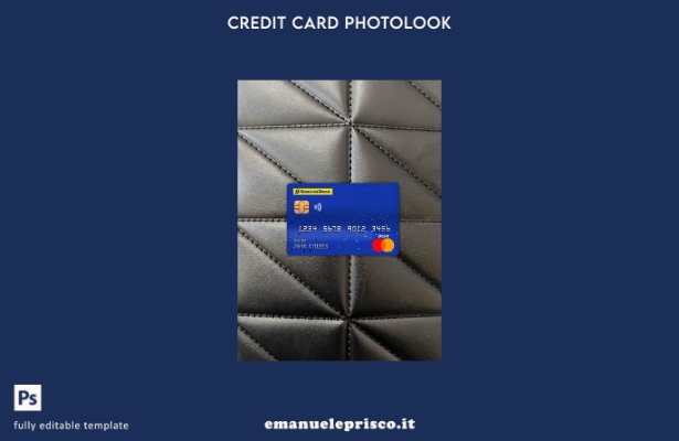 stile verificato modello frontale photolook della carta di debito principale del